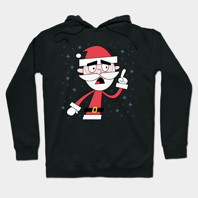 Grumpy Santa Hoodie by Andy McNally